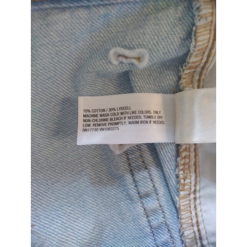 Universal Thread Light Blue Wide-Leg Cargo Jeans Womens 4R Cotton & Lyocell. - Picture 4 of 10